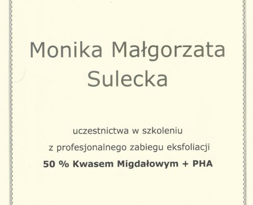 Kwas migdałowy PHA zabieg eksfoliacji Bydgoszcz