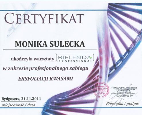 kwasy Bielenda Bydgoszcz Salon Kosmetyczny Monika Sulecka Calm Kosmetyka