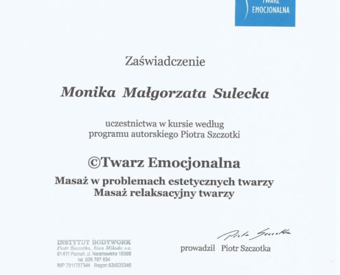 masaż relaksacyjny Bydgoszcz Salon Kosmetyczny Monika Sulecka Calm Kosmetyka