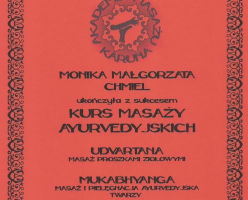 masaż ajurvedyjski Bydgoszcz Salon Kosmetyczny Monika Sulecka Calm Kosmetyka