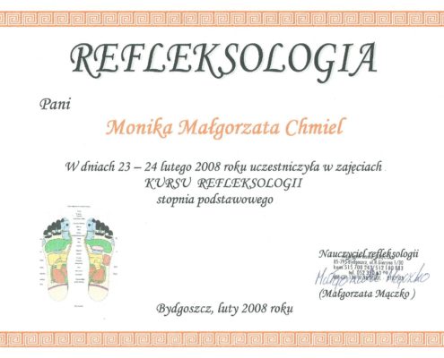 refleksologia Bydgoszcz Salon Kosmetyczny Monika Sulecka Calm Kosmetyka